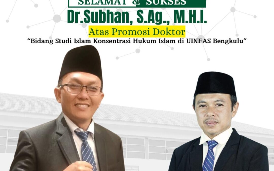 Telah Dilaksanakan Sidang Terbuka Promosi Doktor Ketua Senat STIESNU Bengkulu