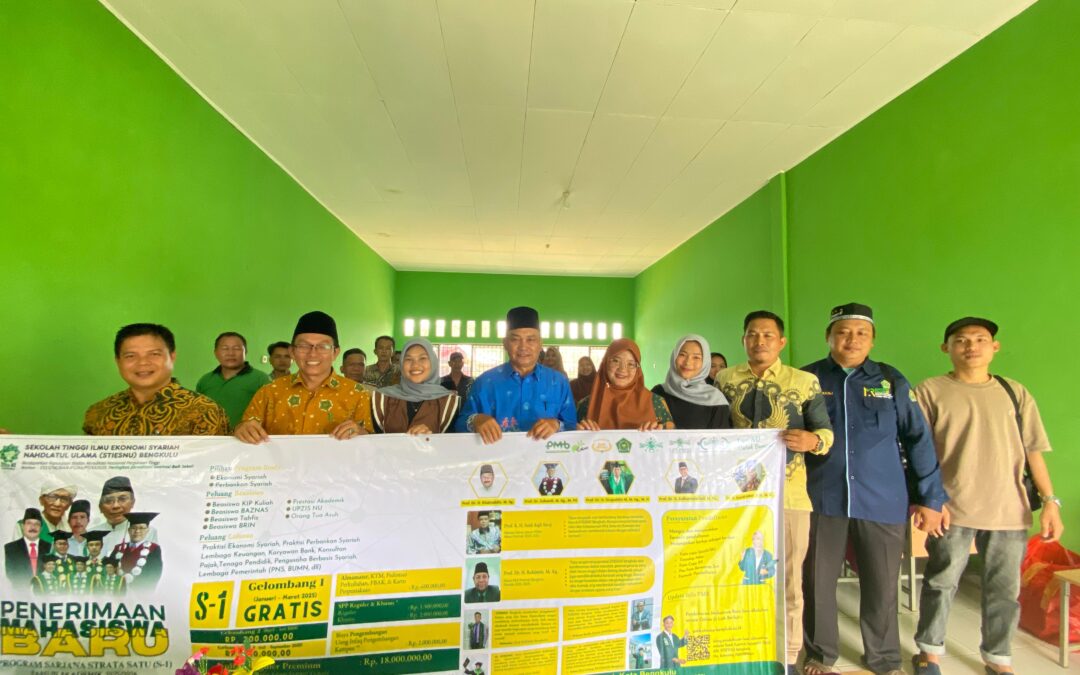Sosialisasi dan MoU PMB STIESNU dan SMK Putra Nusantara 4 Merigi Kelindang Bengkulu Tengah
